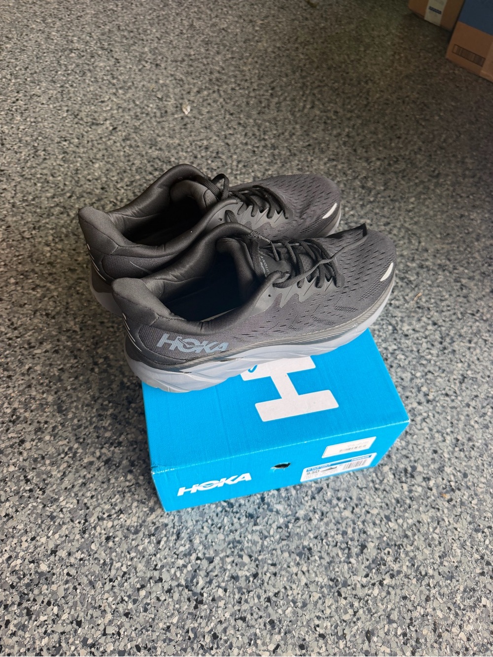 HOKA Men's Gray Running Shoes - Lightweight Cushioning
